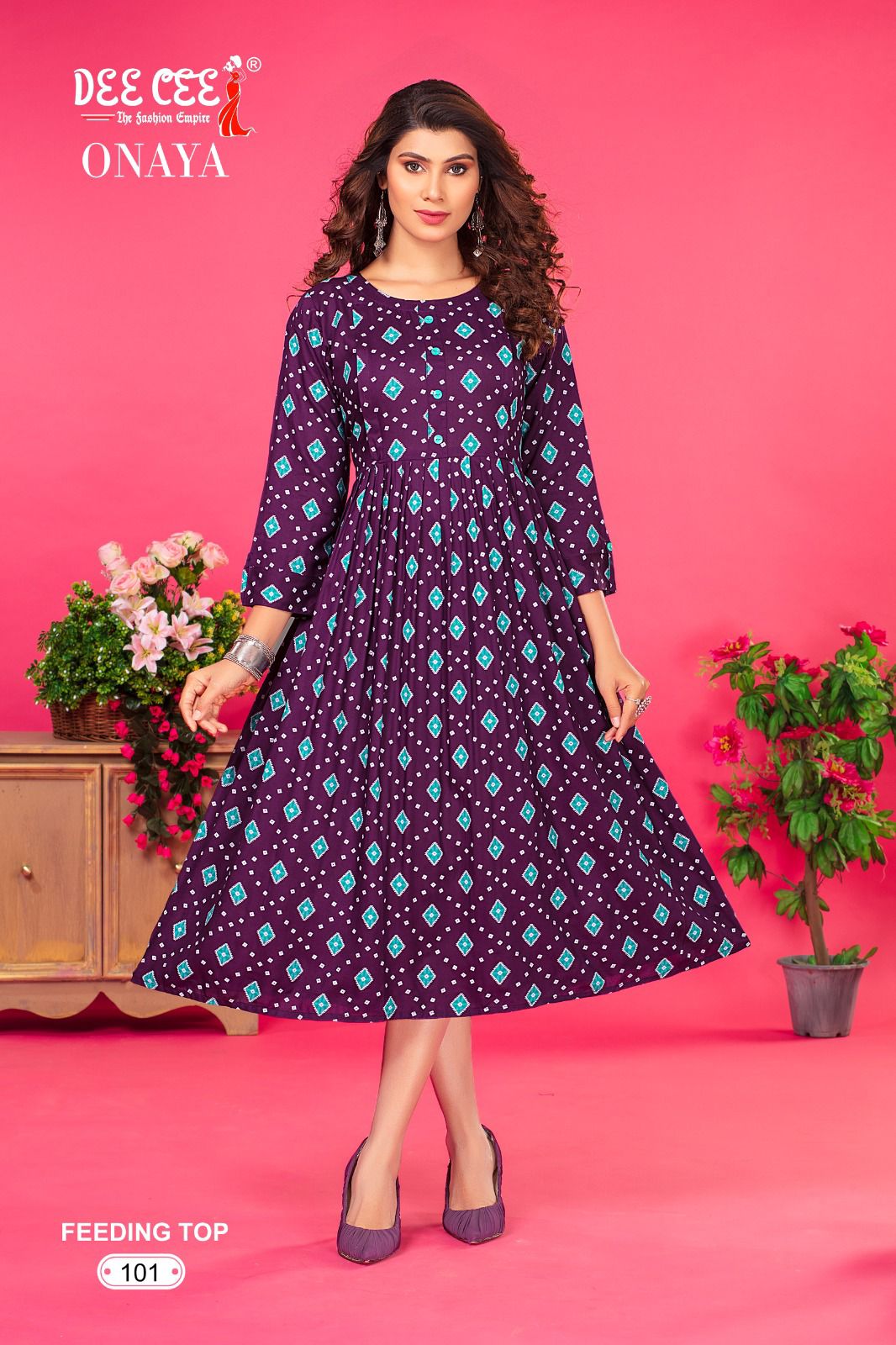 Onaya By Dee Cee Feeding Anarkali Kurtis Wholesale Clothing Suppliers In India
